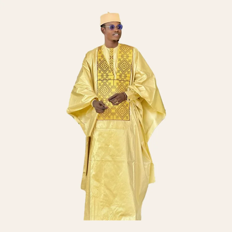 Ensemble 3 pièces Bazin Riche Homme Or